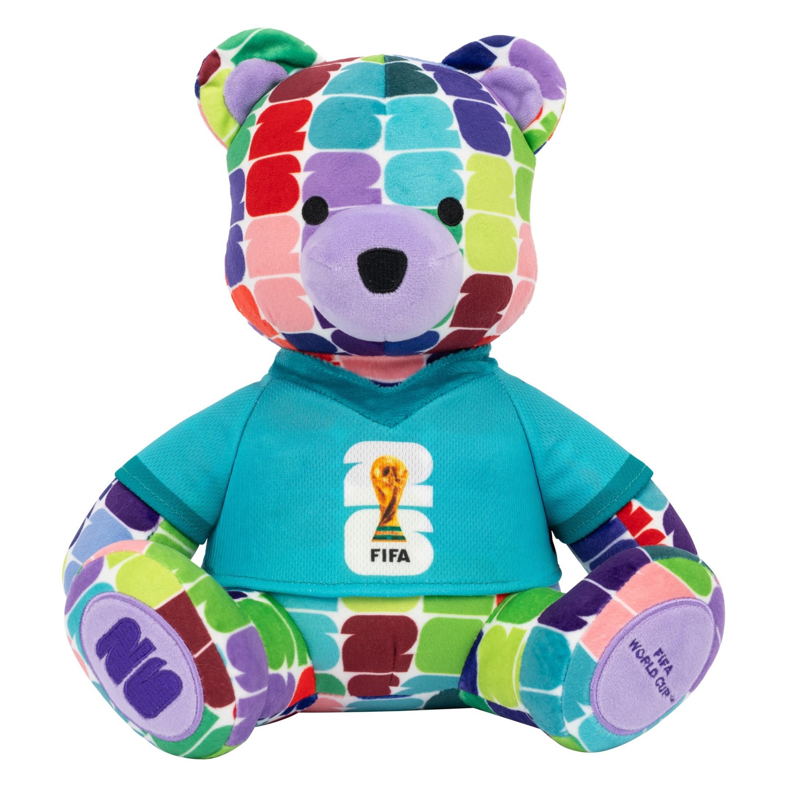 Jazwares FIFA World Cup 2026 10-Inch Colorful Bear Plush - 10, Multicolor
