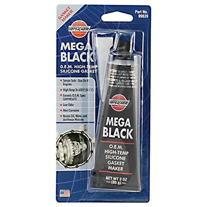 VersaChem Gasket Making Compound 99839 (4pk); Mega Black High-Flex 3 oz Silicone