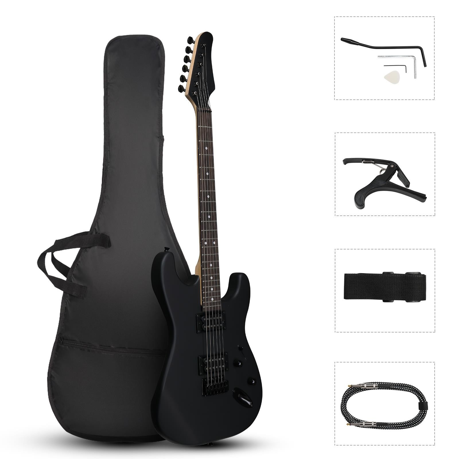 39 Inch Full Size KST Matte Electric Guitar H-H Pickup With Bag