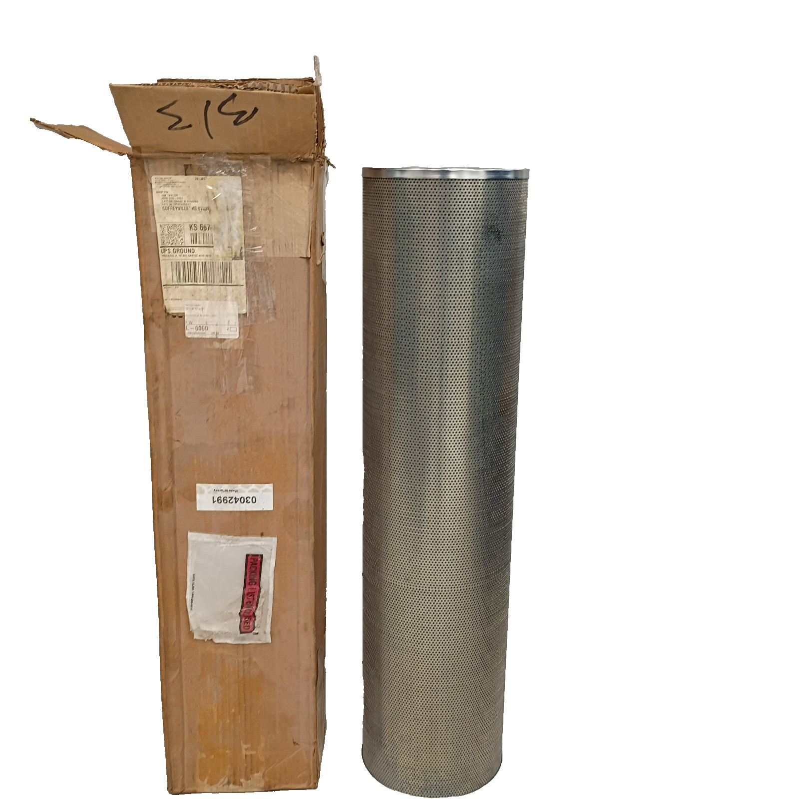 GROVE HYDRAULIC METAL CANISTER FILTER 03042991 R26D10GP