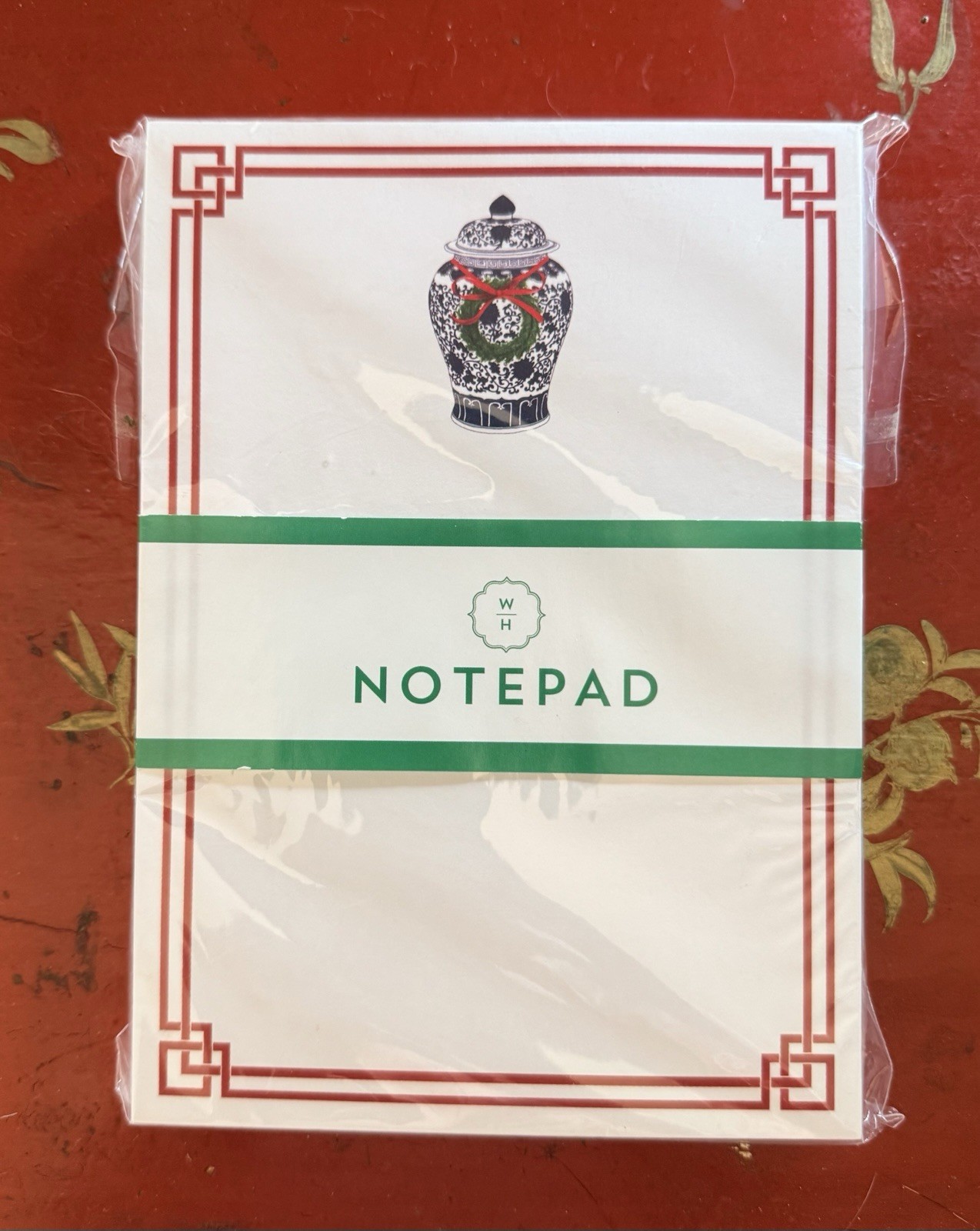 Christmas Chinoiserie Note Pad