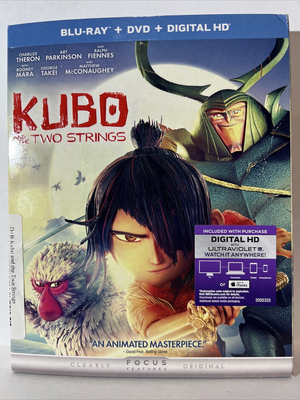 Kubo and the Two Strings (Blu-ray + DVD, 2016)