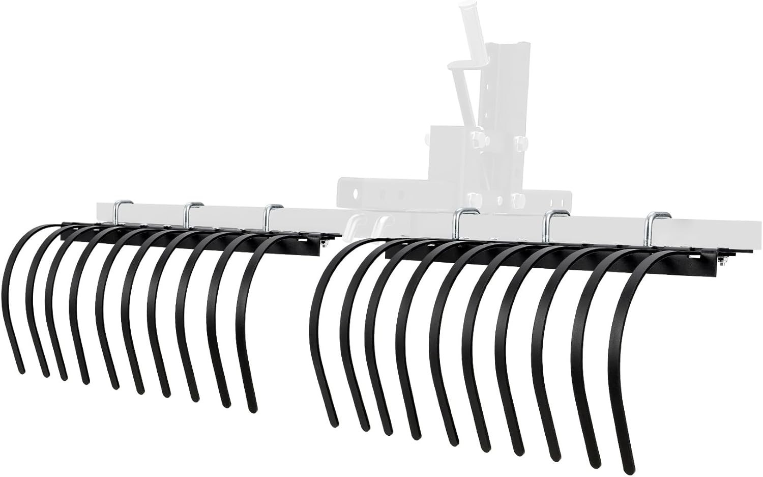 60 inch Landscape Rake ATV UTV Tractor Heavy Duty Rock Rake Removal 20Tine Rake