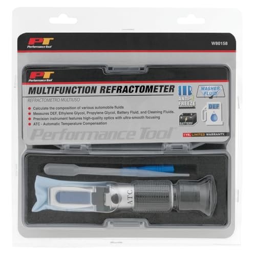 W80158 Multifunction Refractometer - Brix Scale, Measures DEF, Ethylene
