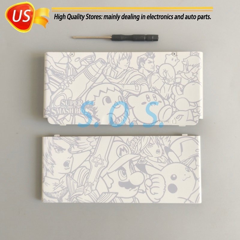 A + E Cover Housing Shell Faceplate Case With Screws & Tool For Nintendo New 3DS