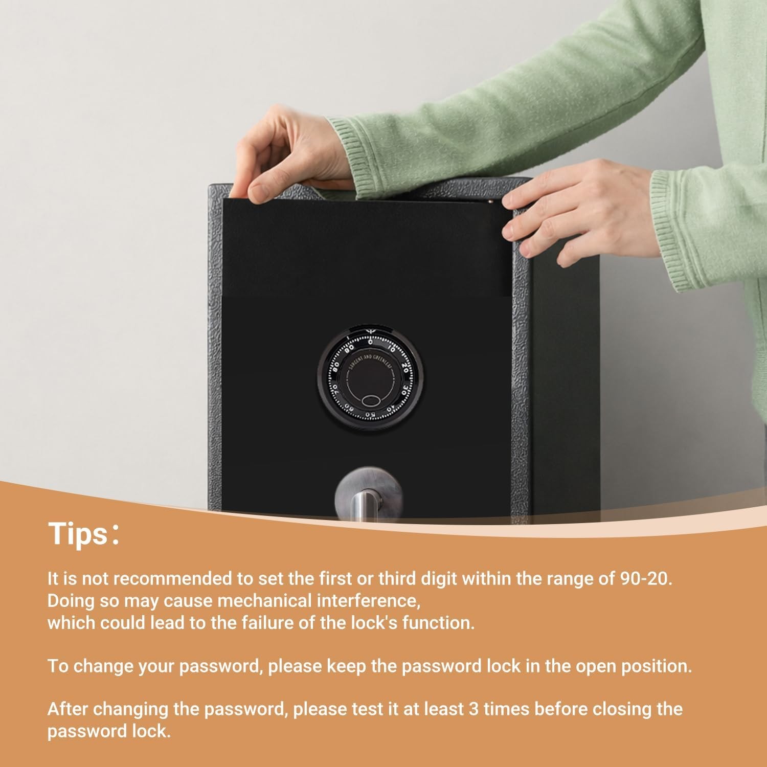 U8 Lock Change Key,Compatible with S&G 3-Wheel Mechanical Safe Locks | For