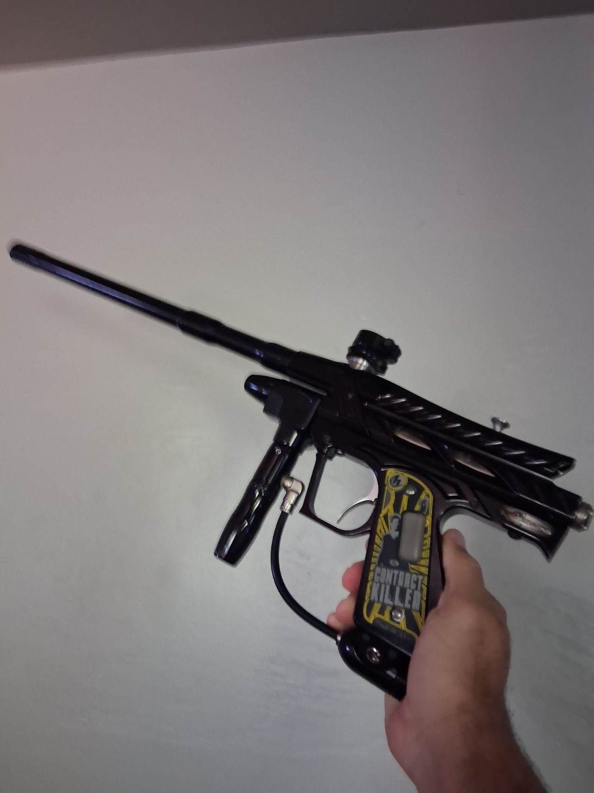 2k5 Texas Storm Intimidator Black Sci Fi Board Paintball Gun Marker With Barrel