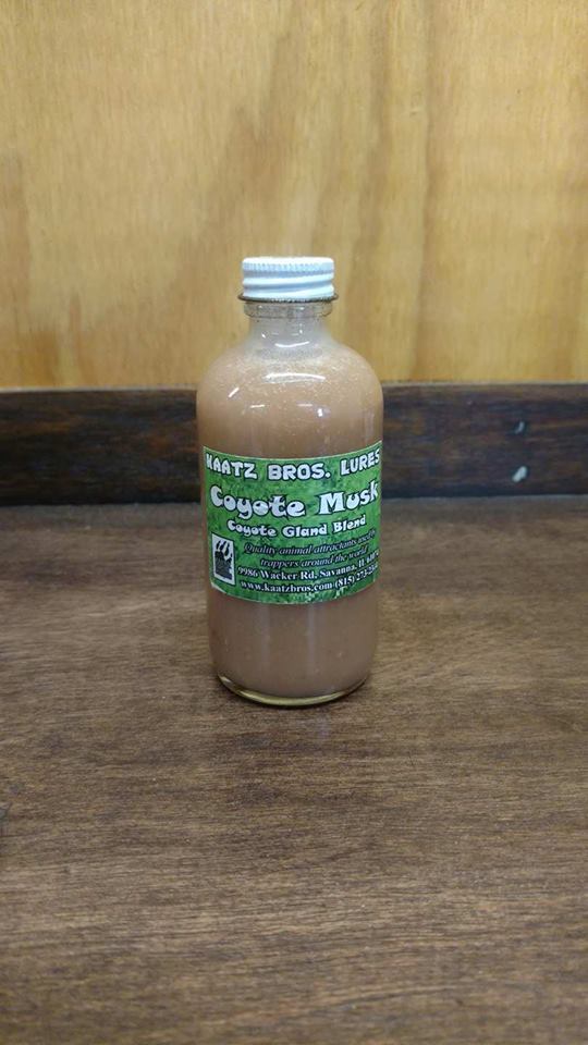 4 OZ KAATZ BROS "COYOTE MUSK" TRAPPING COYOTE LURE COYOTE GLAND LURE  Kaatz Bros