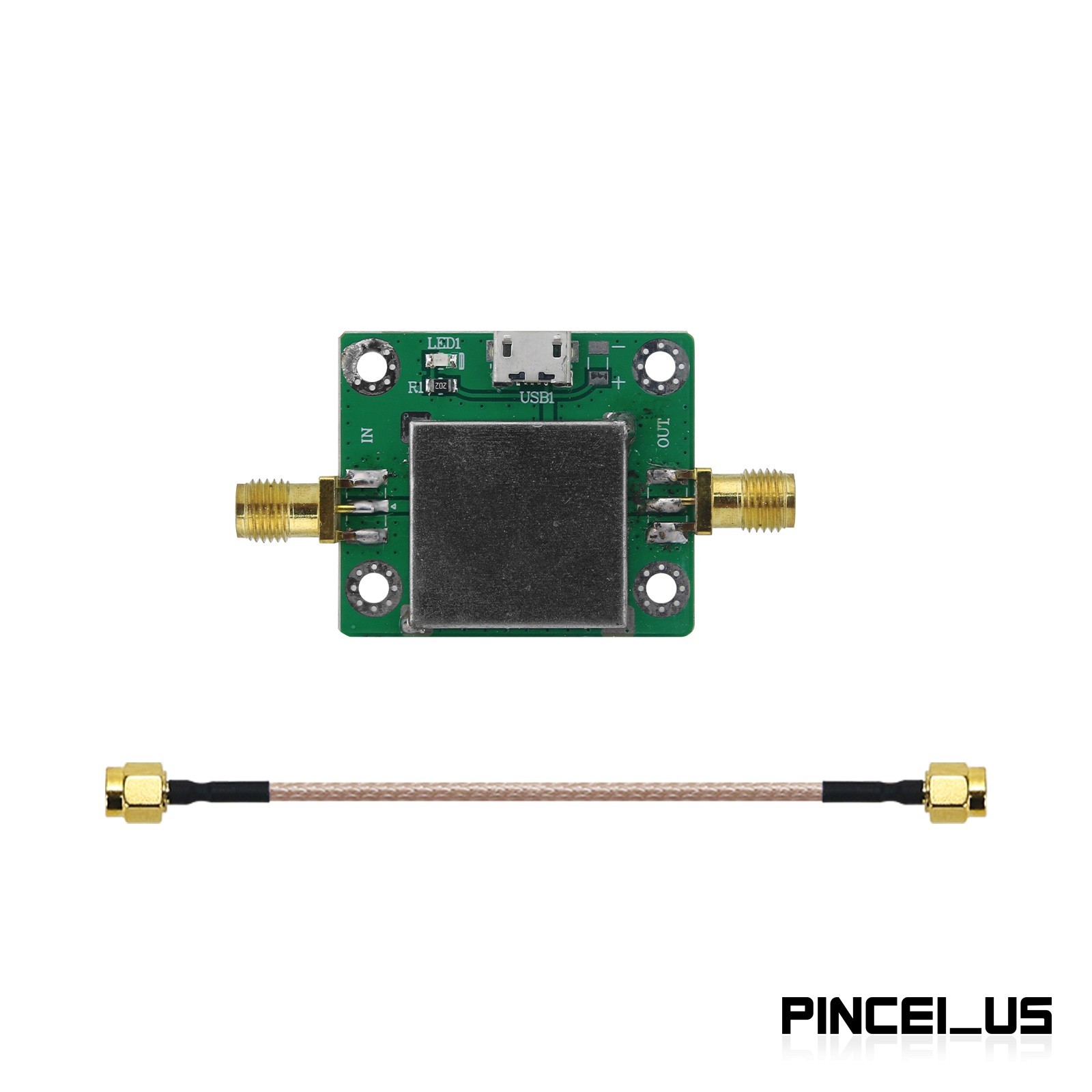 50M-6GHz Low Noise Amplifier LNA RF Power Amplifier Board Gain 20DB pe66