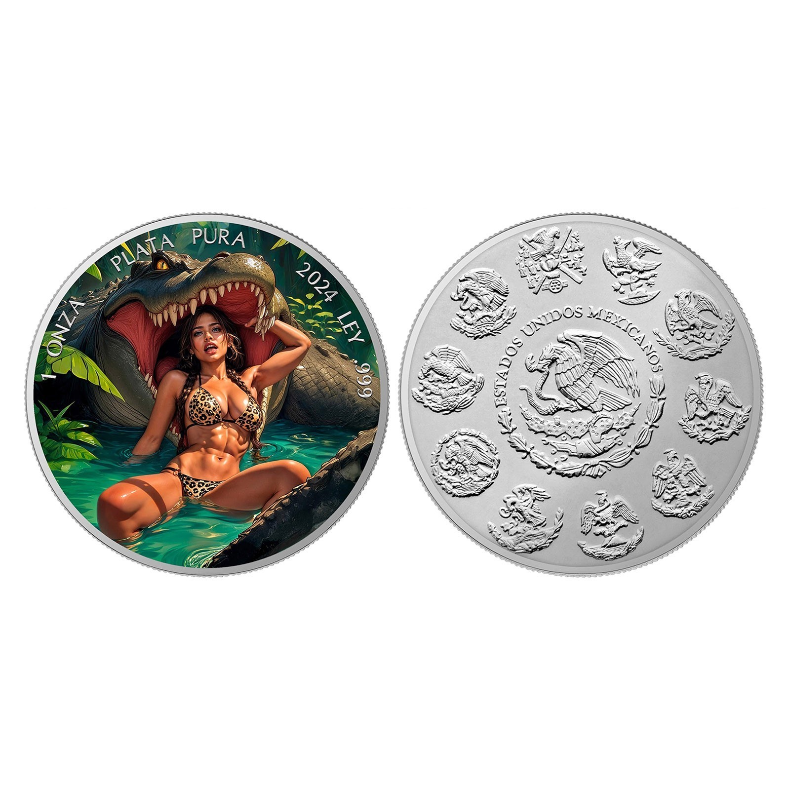 2026 CANADA ARGENT PUR CHARLIES LLL Sexy Girl 3D Commemorative Coin-Alloy