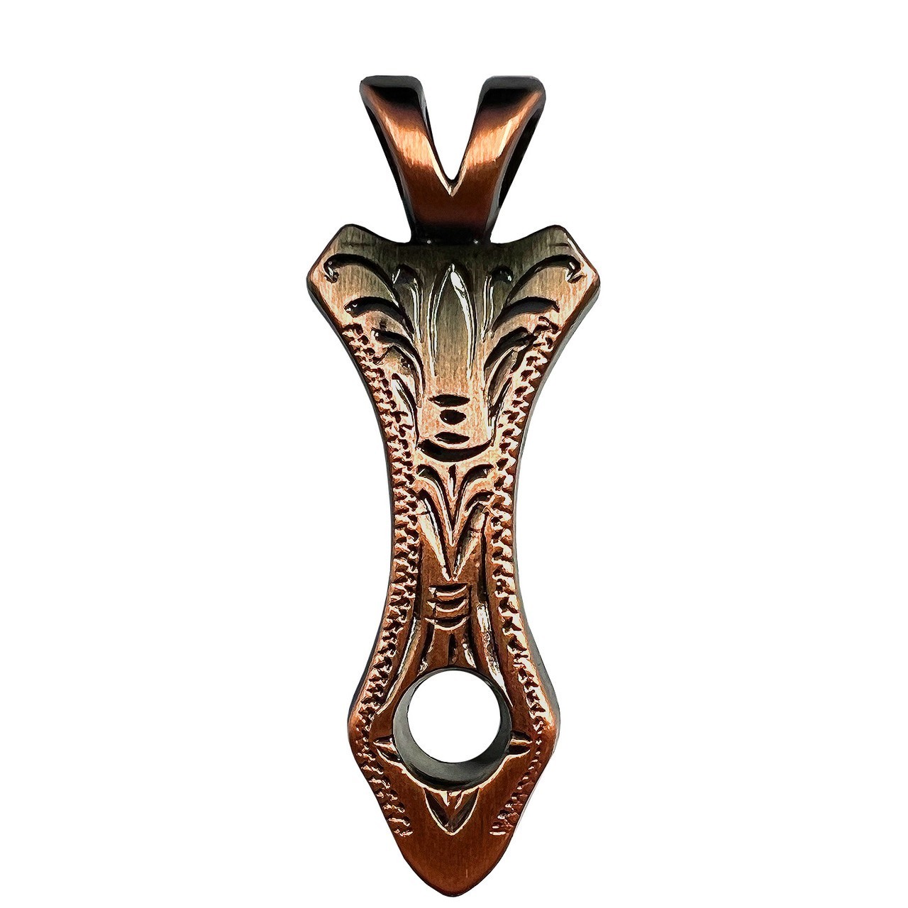 Western Antique Copper Concho Pendant Adapter