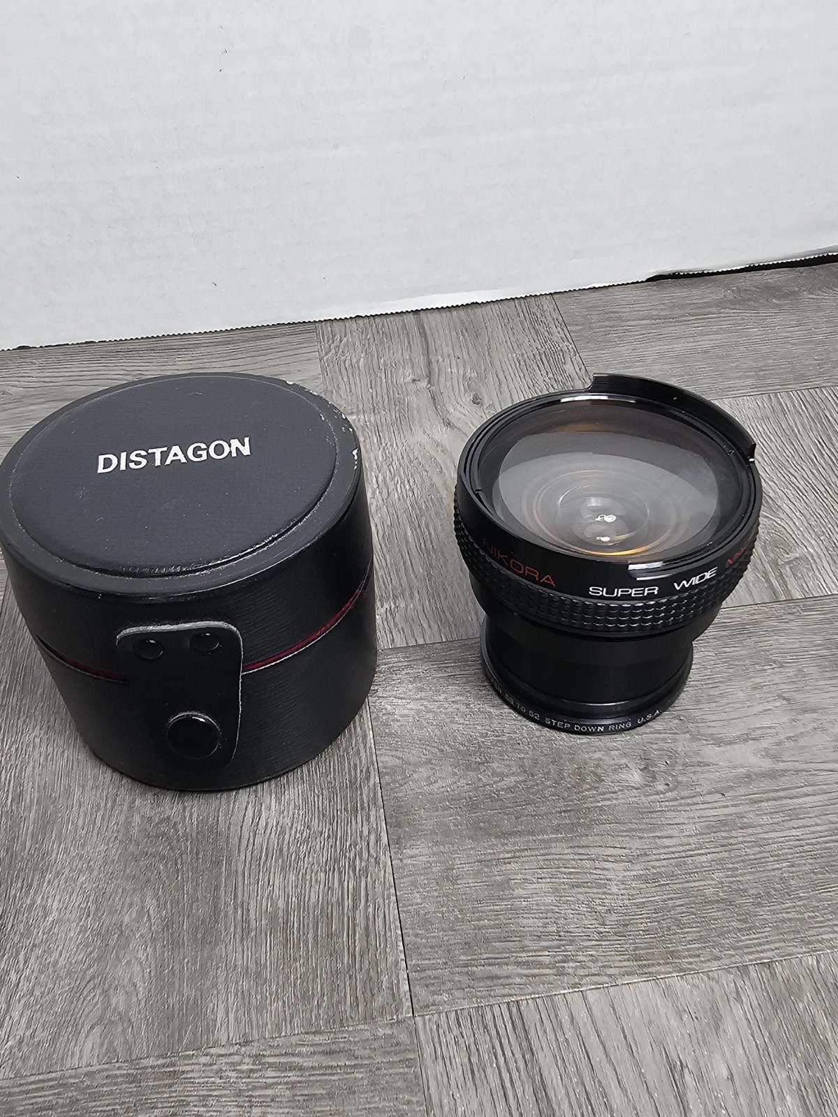 Nikora Converter Super Wide 0.42x 53-54mm Mounting Ring Macro Lens     EXCELLENT