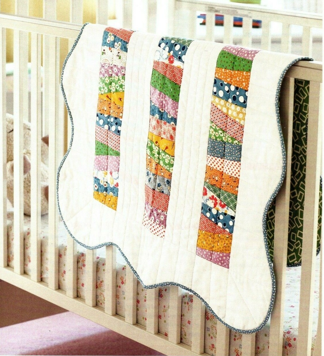Baby Scallops Quilt Pattern Pieced MF