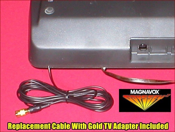 12Ft RCA Replacement Cable & GOLD RF Coax TV Adapter for Magnavox Odyssey 2 NEW