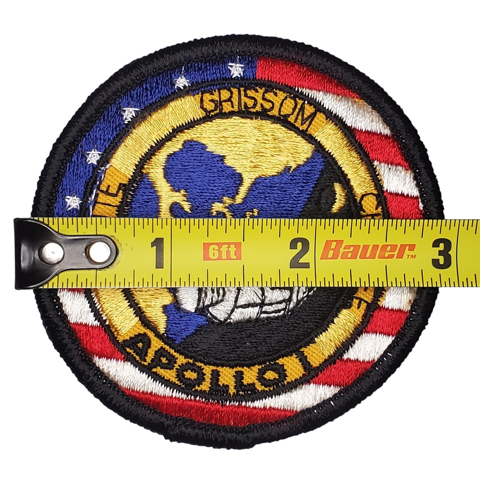 Vtg NASA USA Apollo 1 White Grissom Chaffe Patch