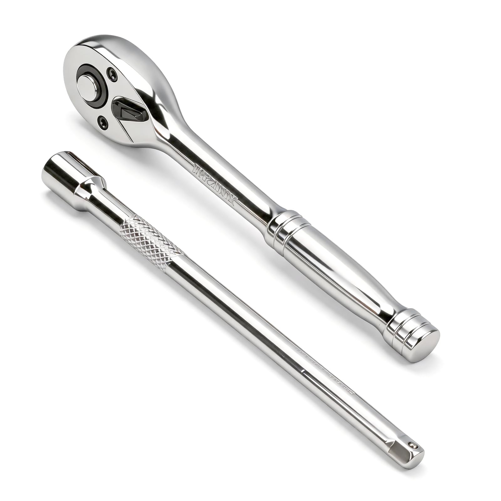1/4" Drive Ratchet Wrench Set 90T Quick-Release Reversible Cr-Mo Head 6"