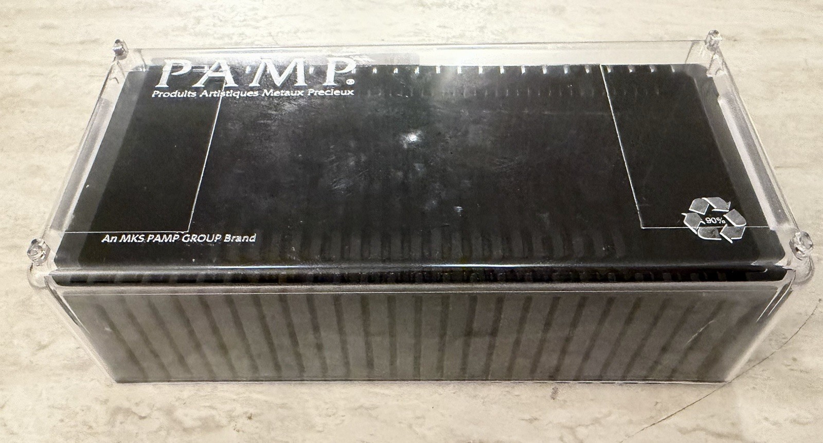 PAMP SUISSE 25 COUNT STORAGE BOX FOR TEP PACKAGING GOLD SILVER BARS CLEAR