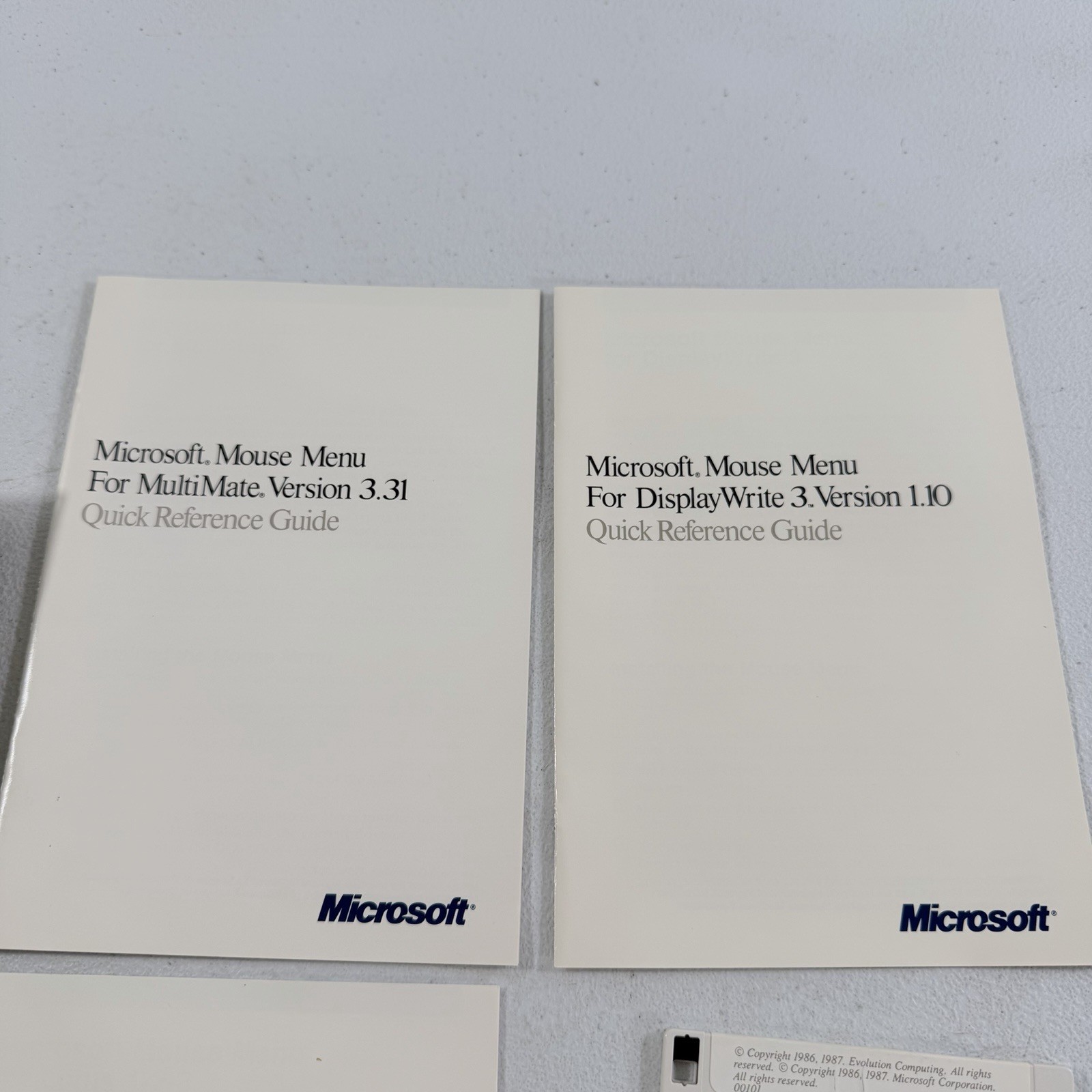 Vintage Microsoft Mouse & Paintbrush 3.5” Floppy 1987