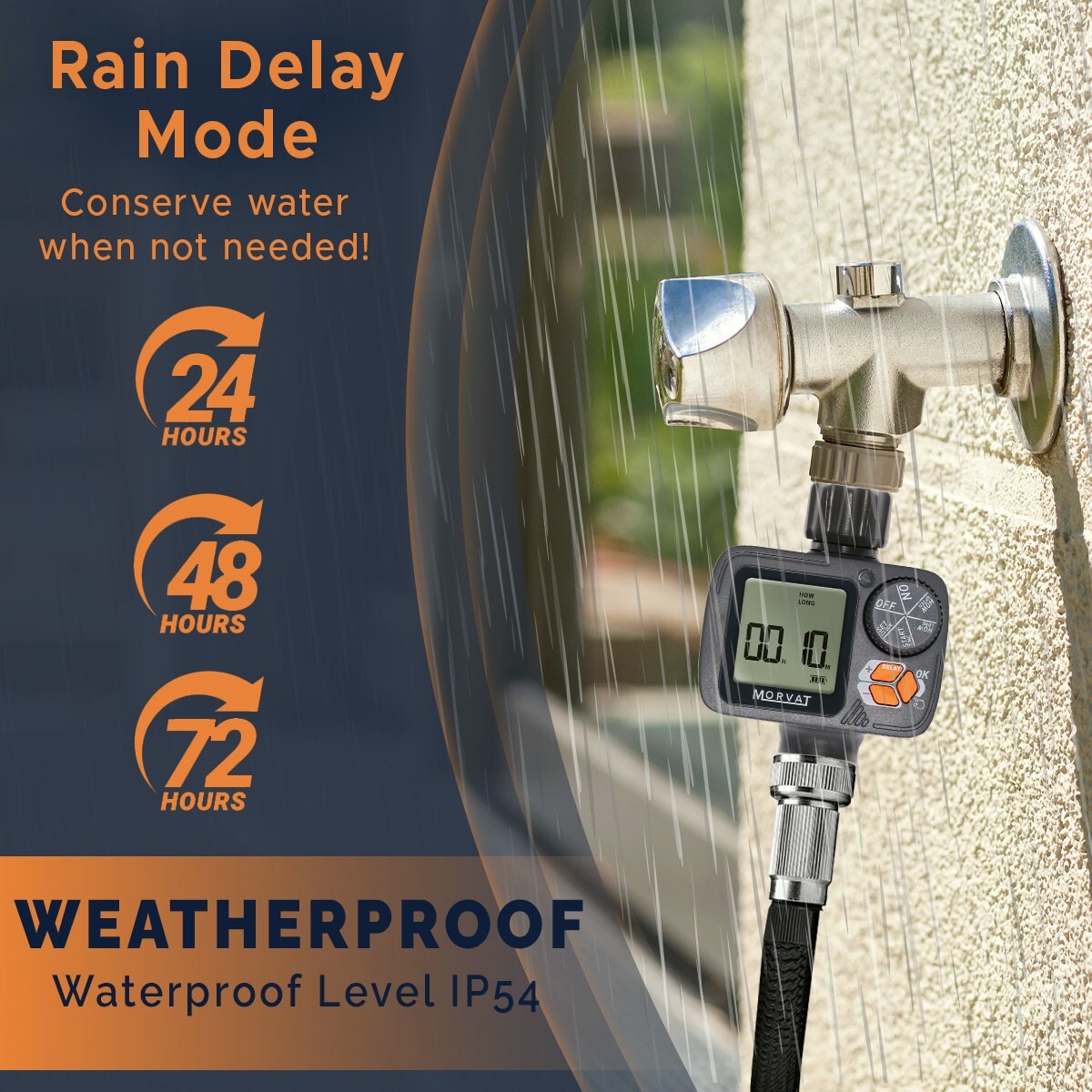 Morvat Garden Hose Timer Water with Rain Delay