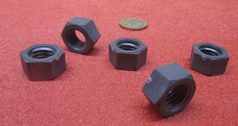 Hex Nut, Fiberglass, 1/2"-13 Thread x 3/4" W x 7/16", 5 Pcs