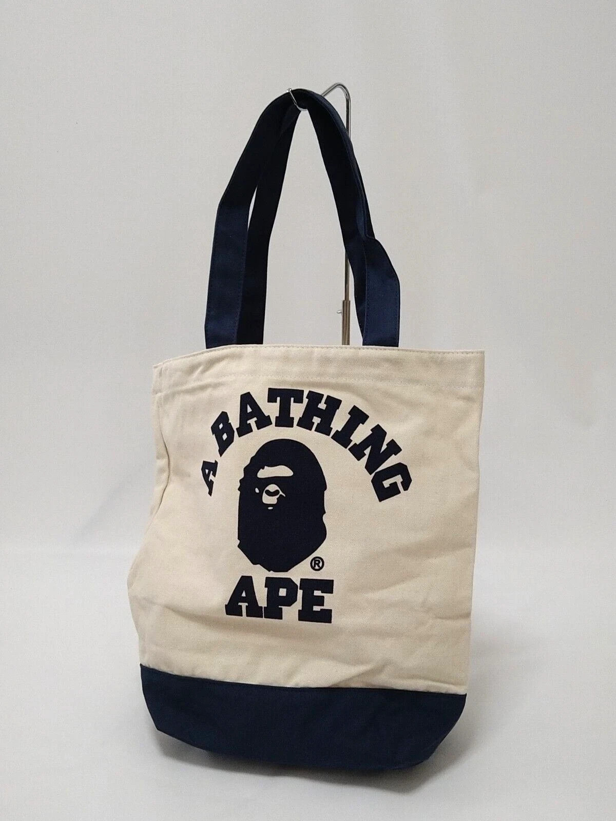 A Bathing Ape Canvas Tote Bag College Logo 2010 Autumn Magazine Free Gift BAPE