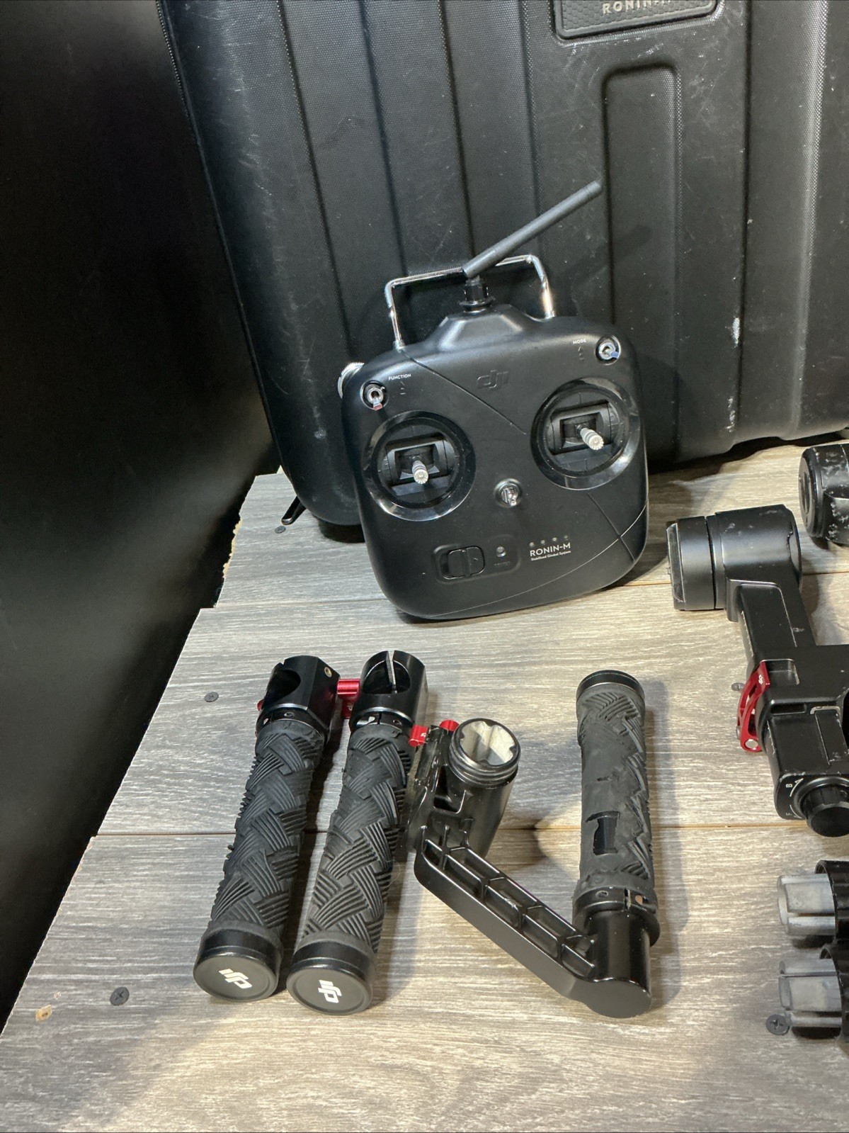 DJI Ronin M Gimbal Camera Stabilizer With Battery Remote Stand - Tested No Chrgr