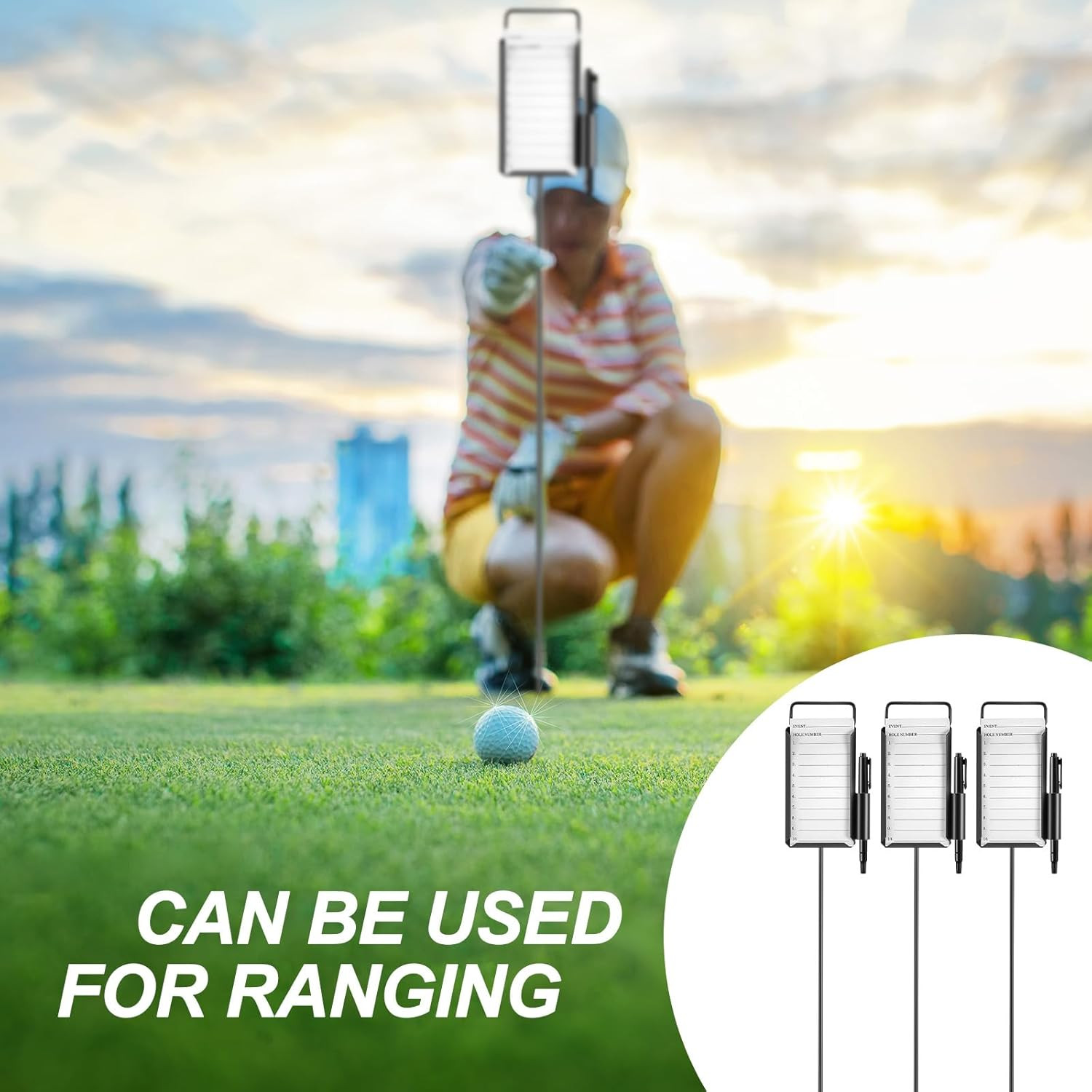 4 or 6 Pack Golf Metal Proximity Marker Closest to the Pin Ctp Marker with Black