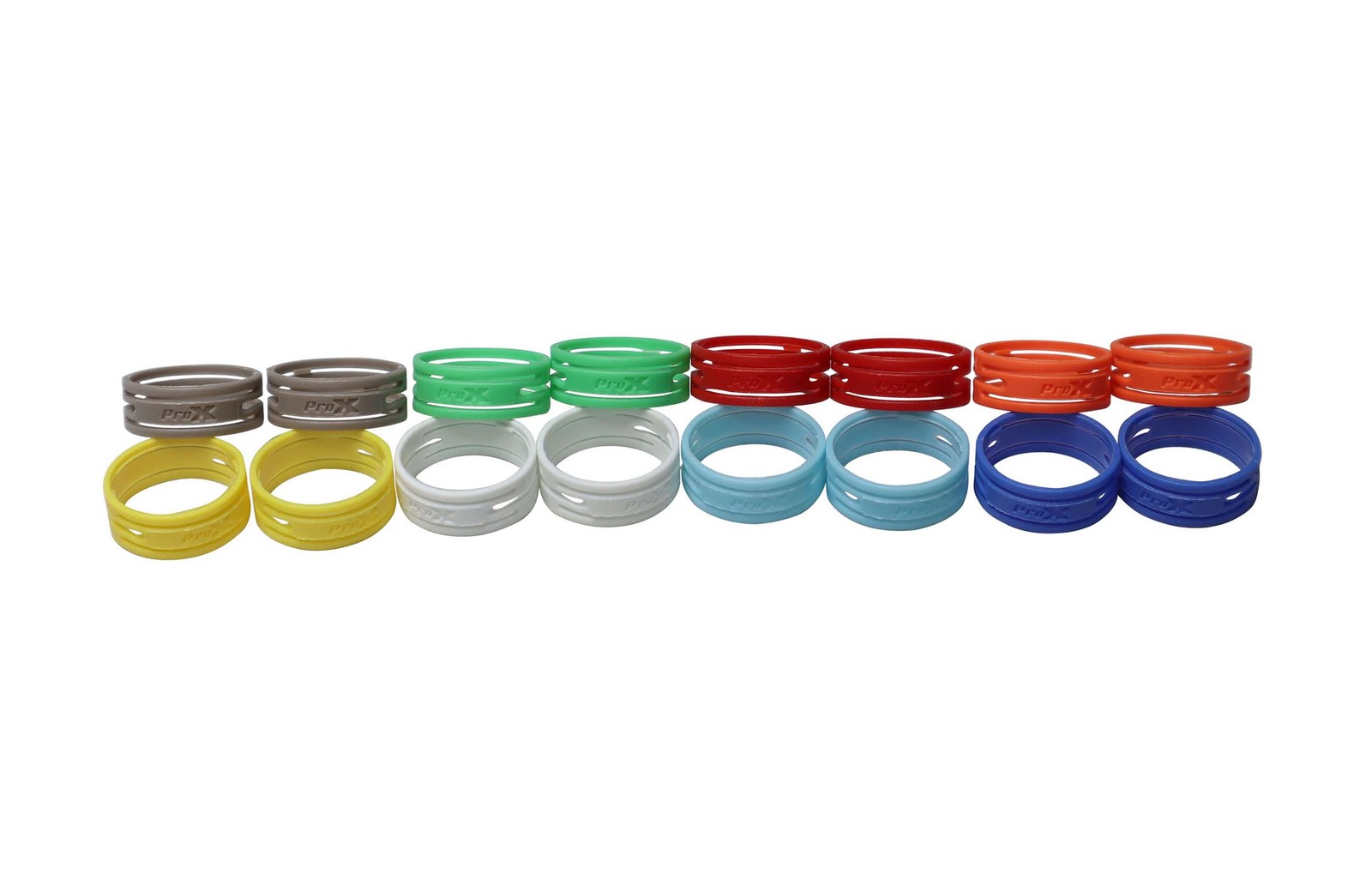 ProX XC-RINGPAK Color Ring Replacements for XLR Cables - 8 Pack