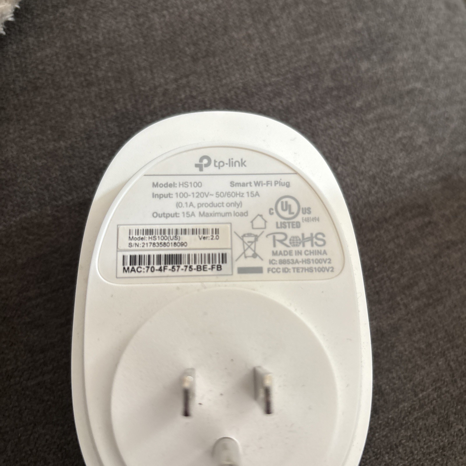 TP-Link HS110 Smart Wi-Fi Plug . No Box