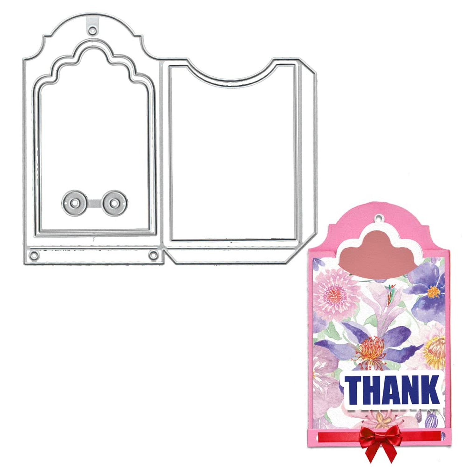 ALIBBON Label Tag Die Cuts for Card Making and Scrapbooking, Gift Tag Cutting...
