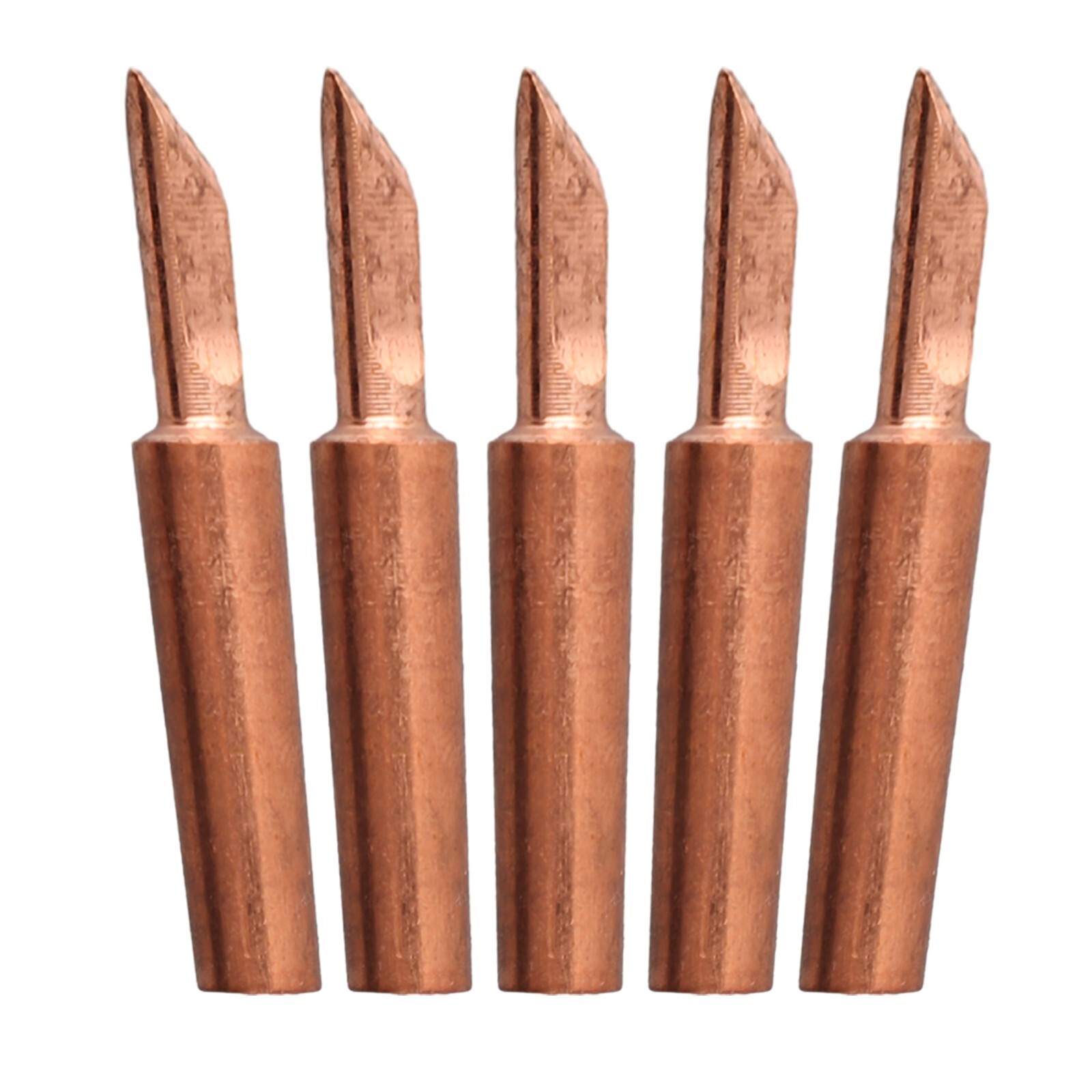 10pc 900M-T-SK Pure Copper Soldering Iron Tip Set Lead-Welding Solder Tip Tools