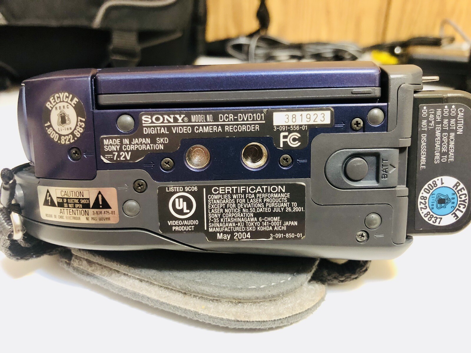 Sony HandyCam DCR-DVD UN TESTED