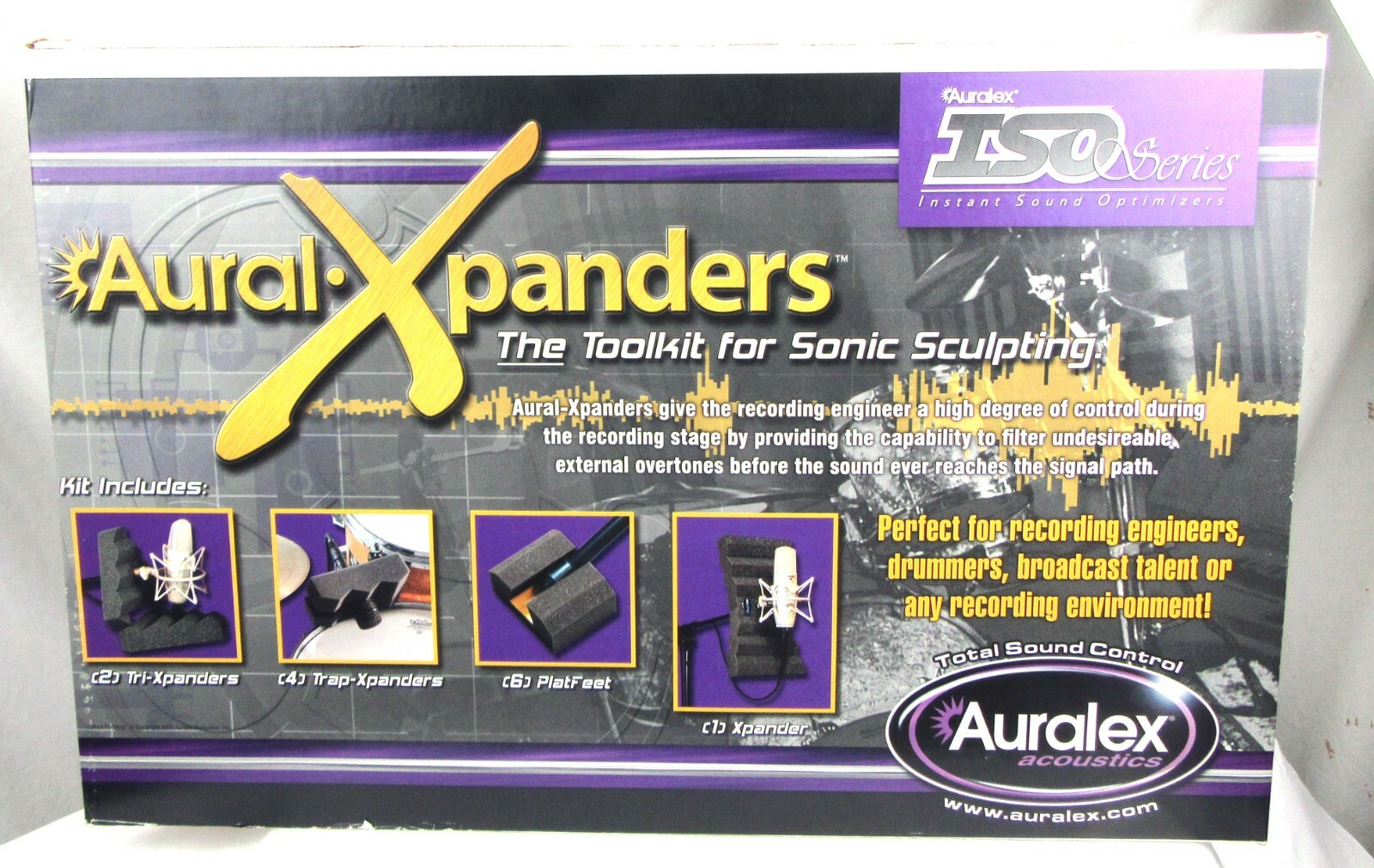 Auralex Aural Expanders Sonic Sculpting Toolkit -  New Old Stock, Free Shipping