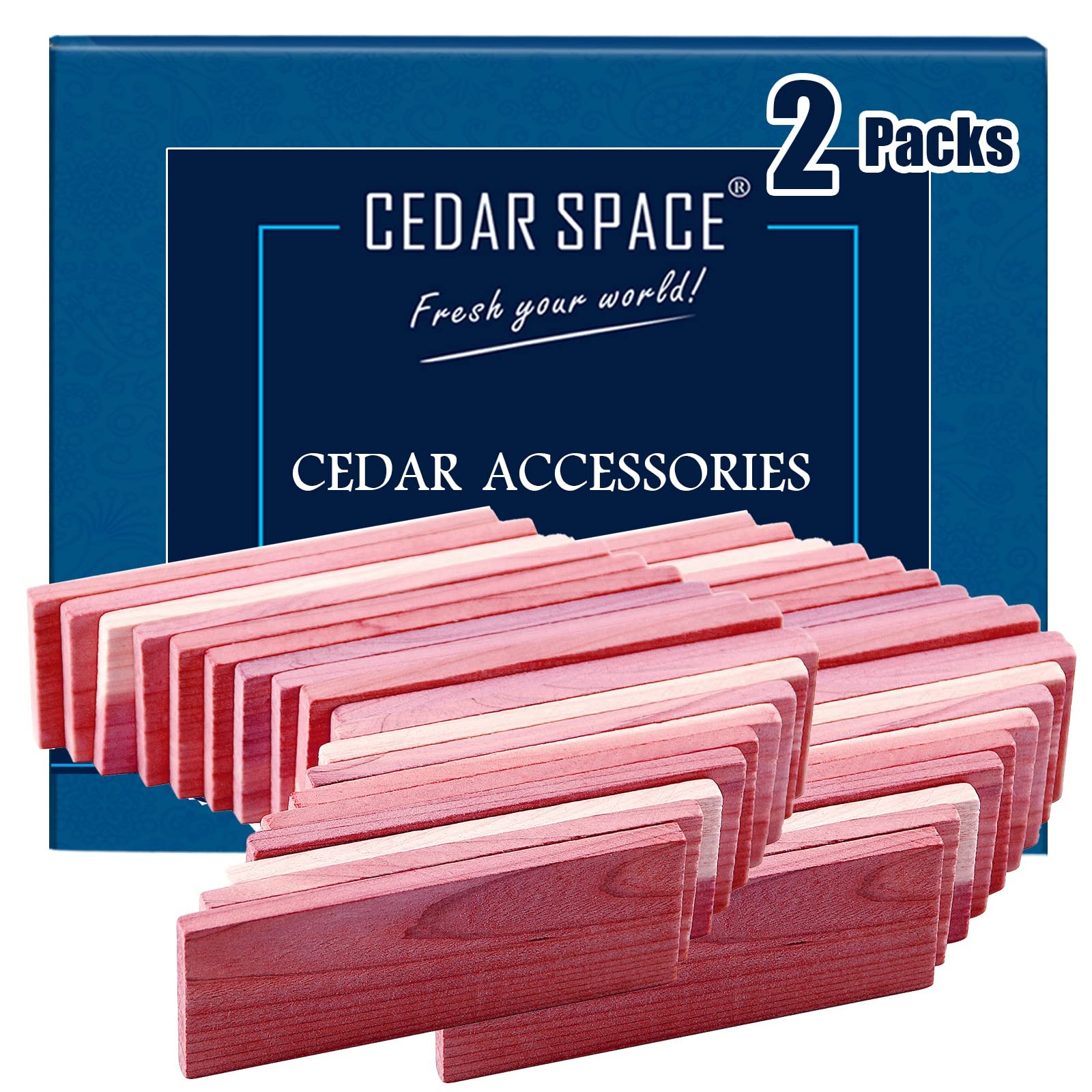 16 PCS Cedar Block Clothes Storage Aromatic Red Plank Closet Accessory