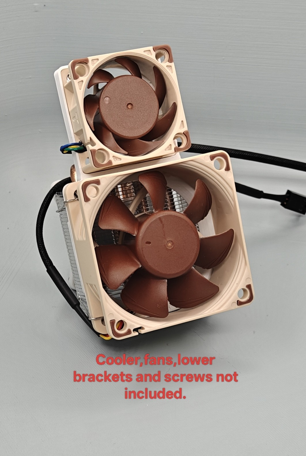 Bitaxe Twin Fan Adapter for Noctua Fan for GeeekPi Low Profile Plus