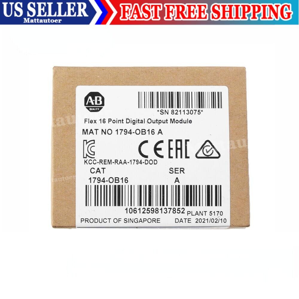 New Sealed AB 1794-OB16 FLEX 16-Point Digital Output Module 1794OB16 USA