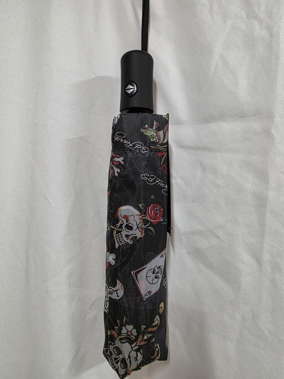 New With Tags Ed Hardy Black Umbrella Skulls And Roses