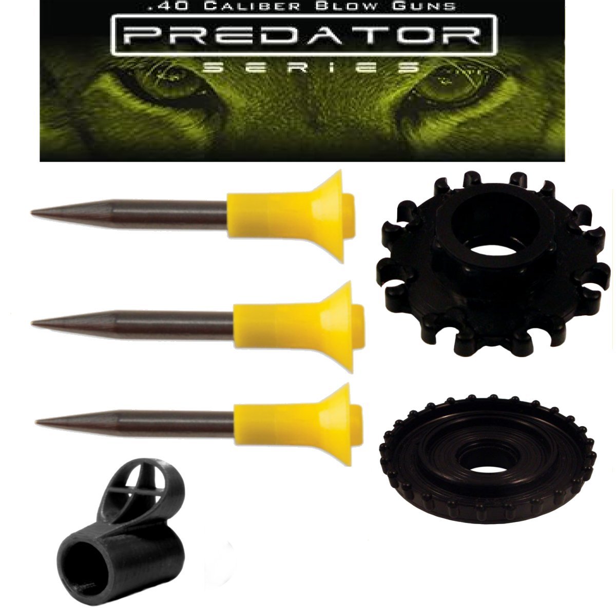 Predator 10 pack of .40 caliber Hunting Spikes, Dart Kit & Tactical Peep Sight