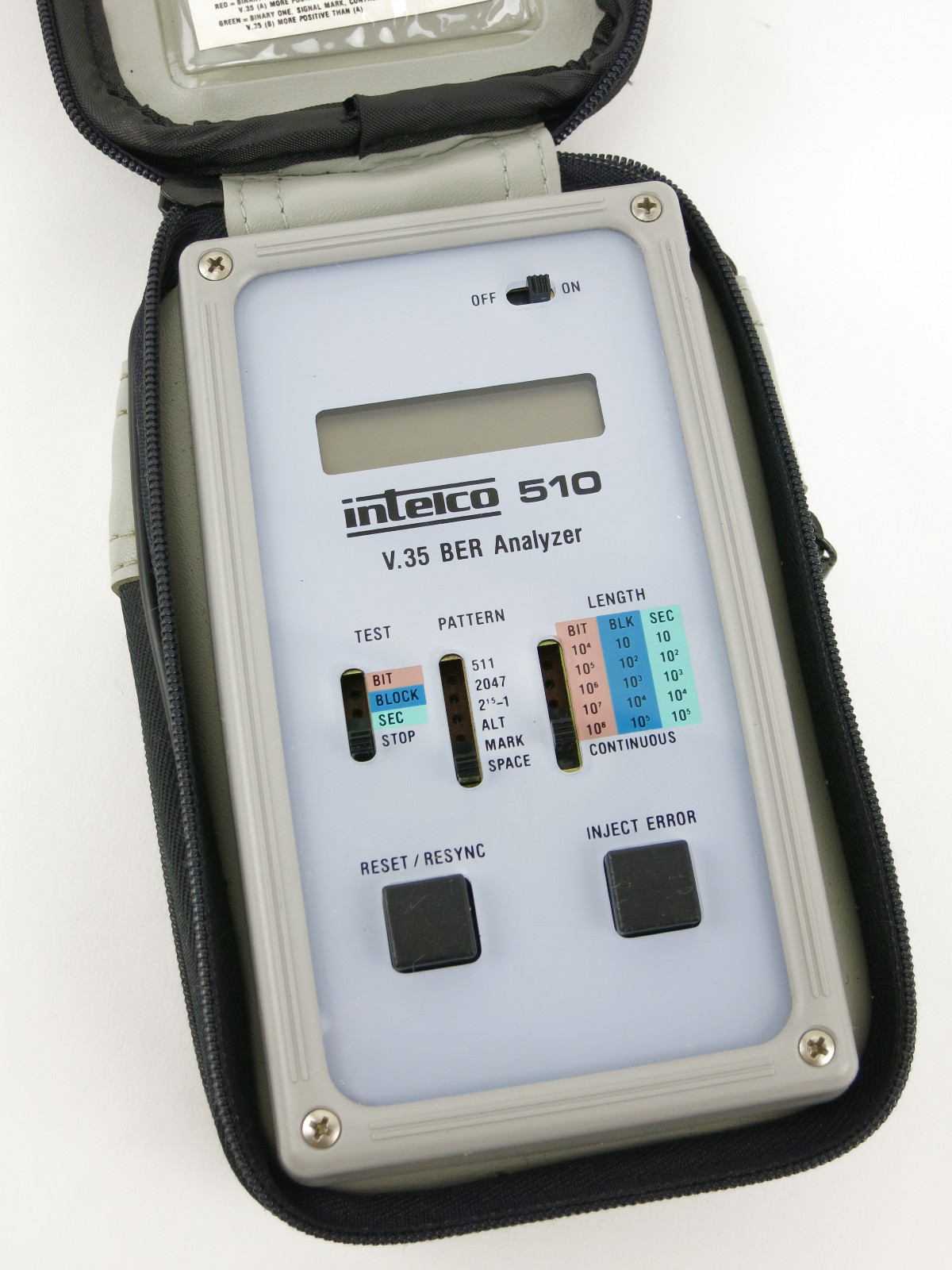 1987 Intelco 510 Vintage Computer Terminal Pod Data V.35 BER Analyzer W Case