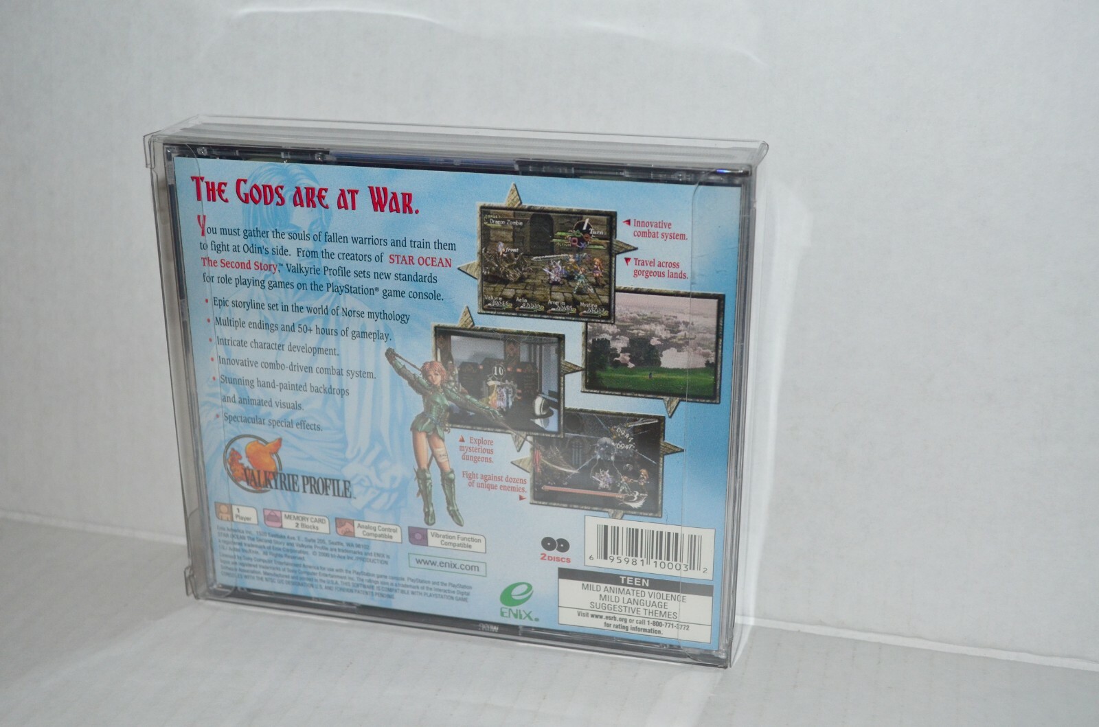 15 Sony PlayStation 1 PS1 Double Plastic Protective Cases Display Box Sleeves