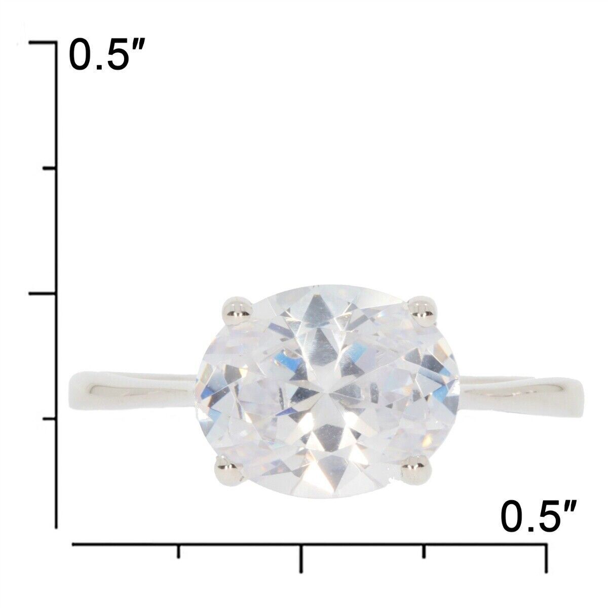 Semi Mount Ring Setting Oval OV 10x8 Solitaire Engagement Ring