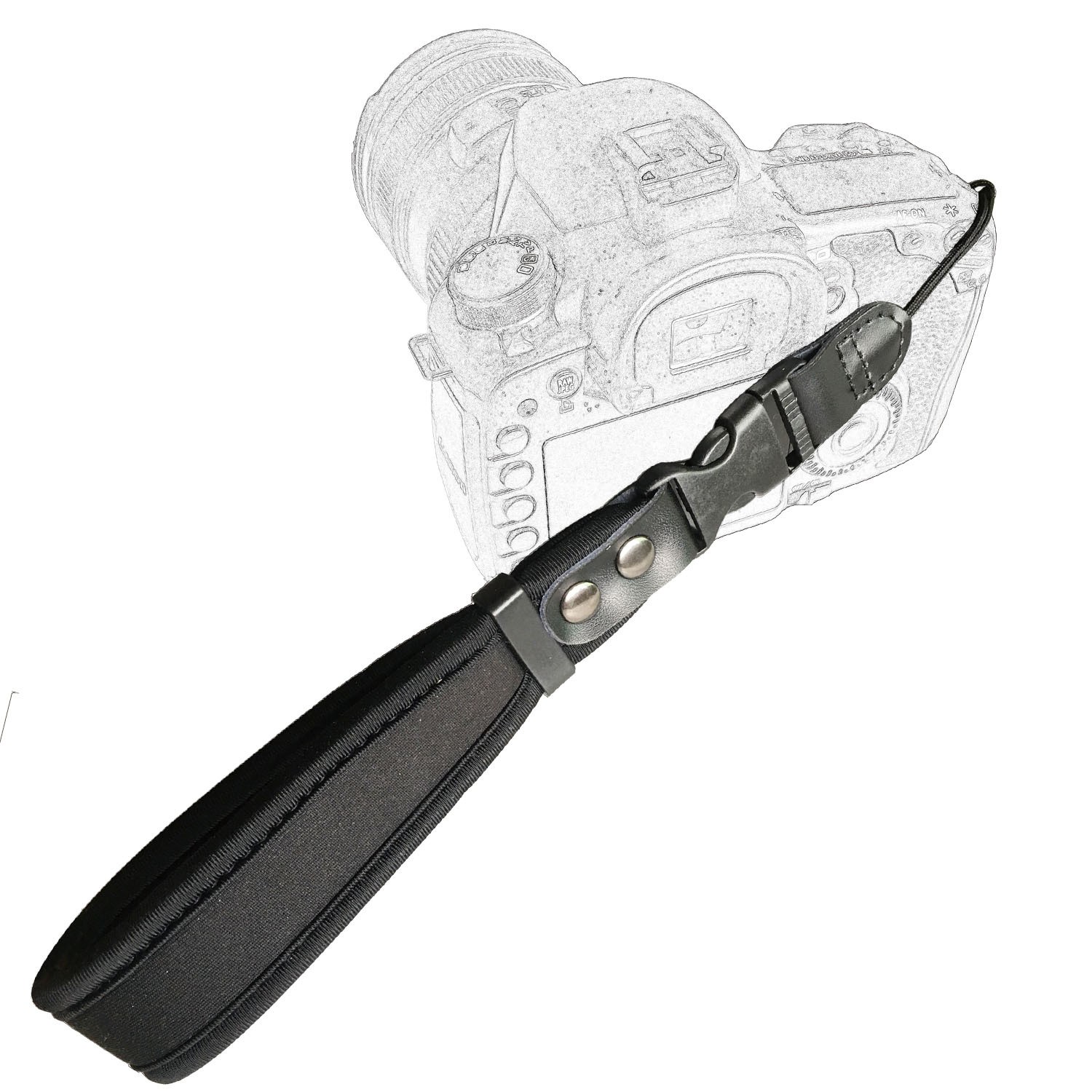 Universal DSLR Camera Wrist Strap Padded Shock-Absorbing Camera Strap