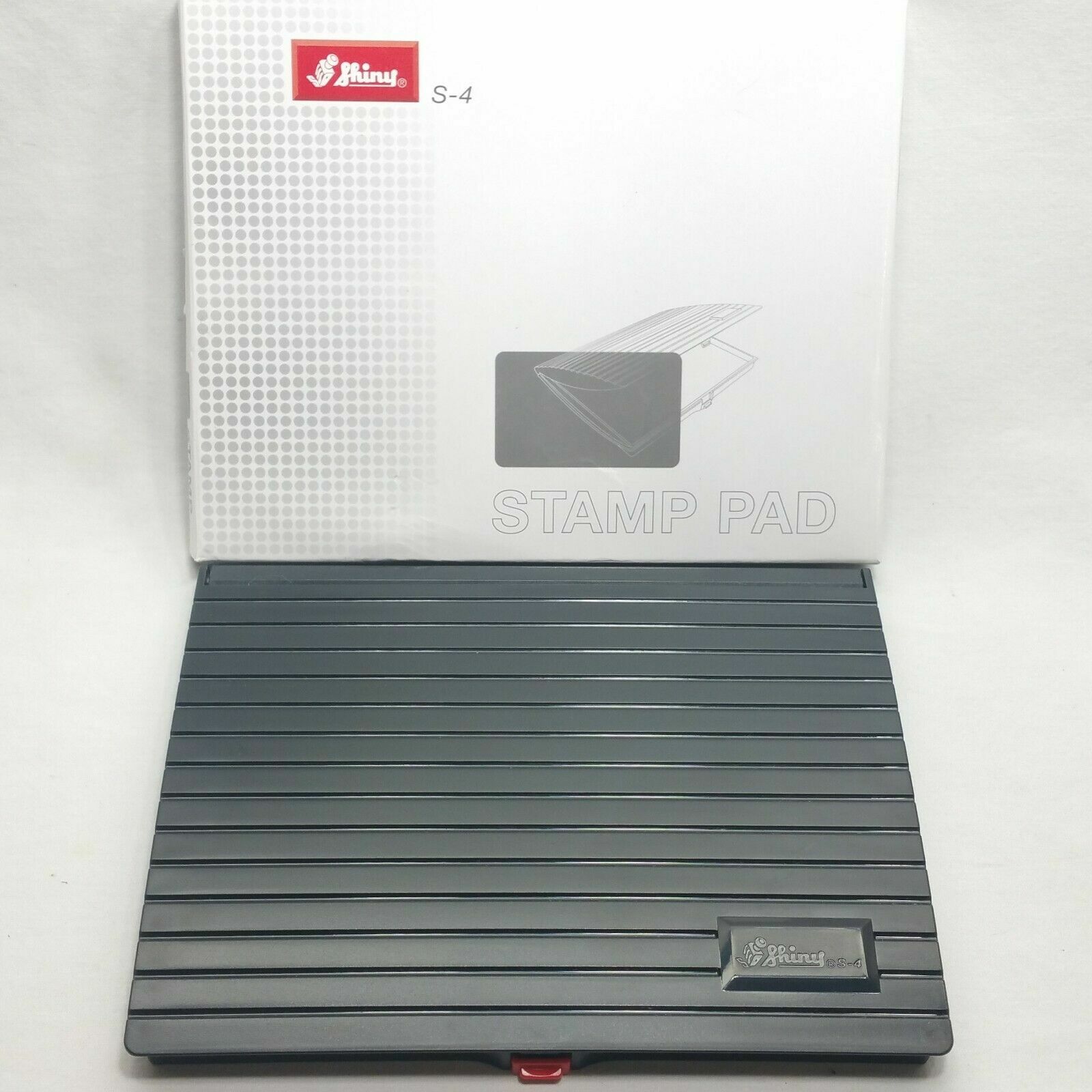 Shiny S-4 Large Stamp Pad 5" x 7" Black Ink