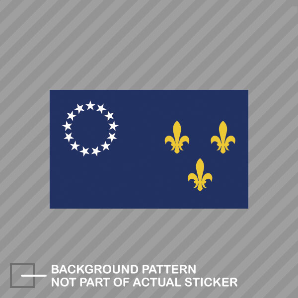 Louisville Flag Sticker Decal Vinyl flag of louisville ky