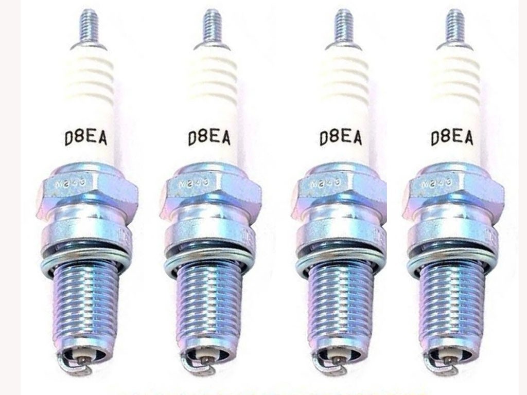 4X Spark Plugs D8EA For 81-83 Yamaha XS400 XS 400 Seca XJ550R XJ 550 550