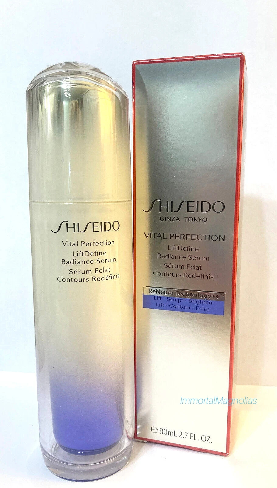 Shiseido Vital Perfection LiftDefine Radiance Serum 80ml / 2.7 FL. OZ New Sealed