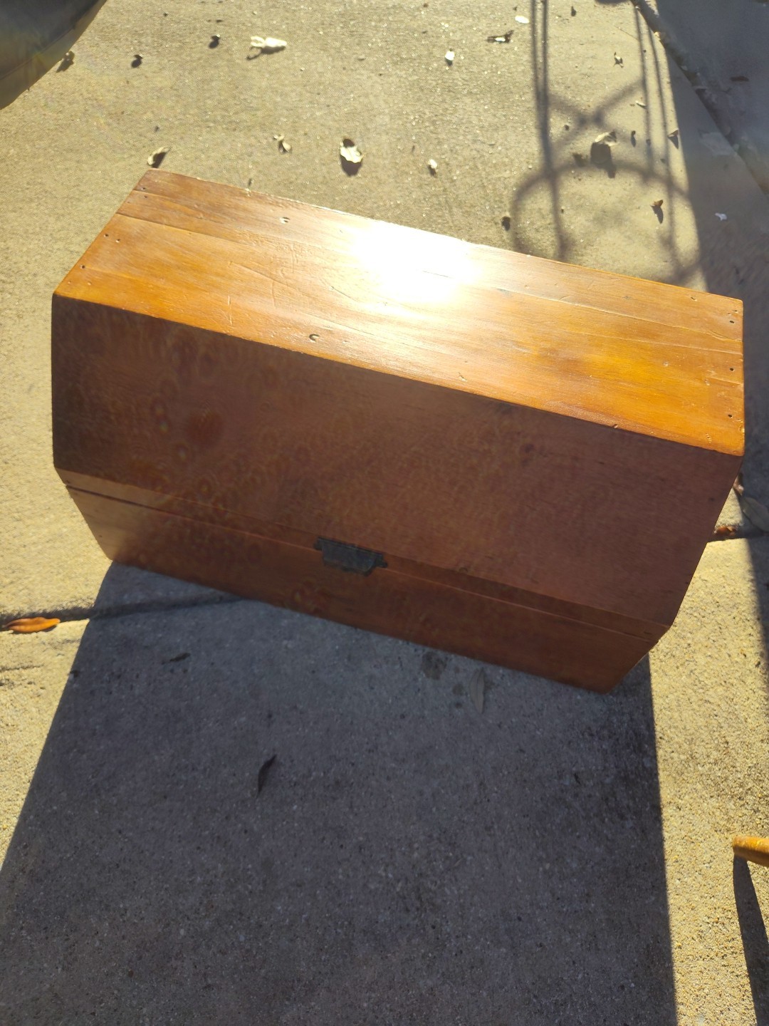 Hand-Made 24x16x14" Teak Wood Storage Chest Marked 1997 Local Pick Up Only 75065