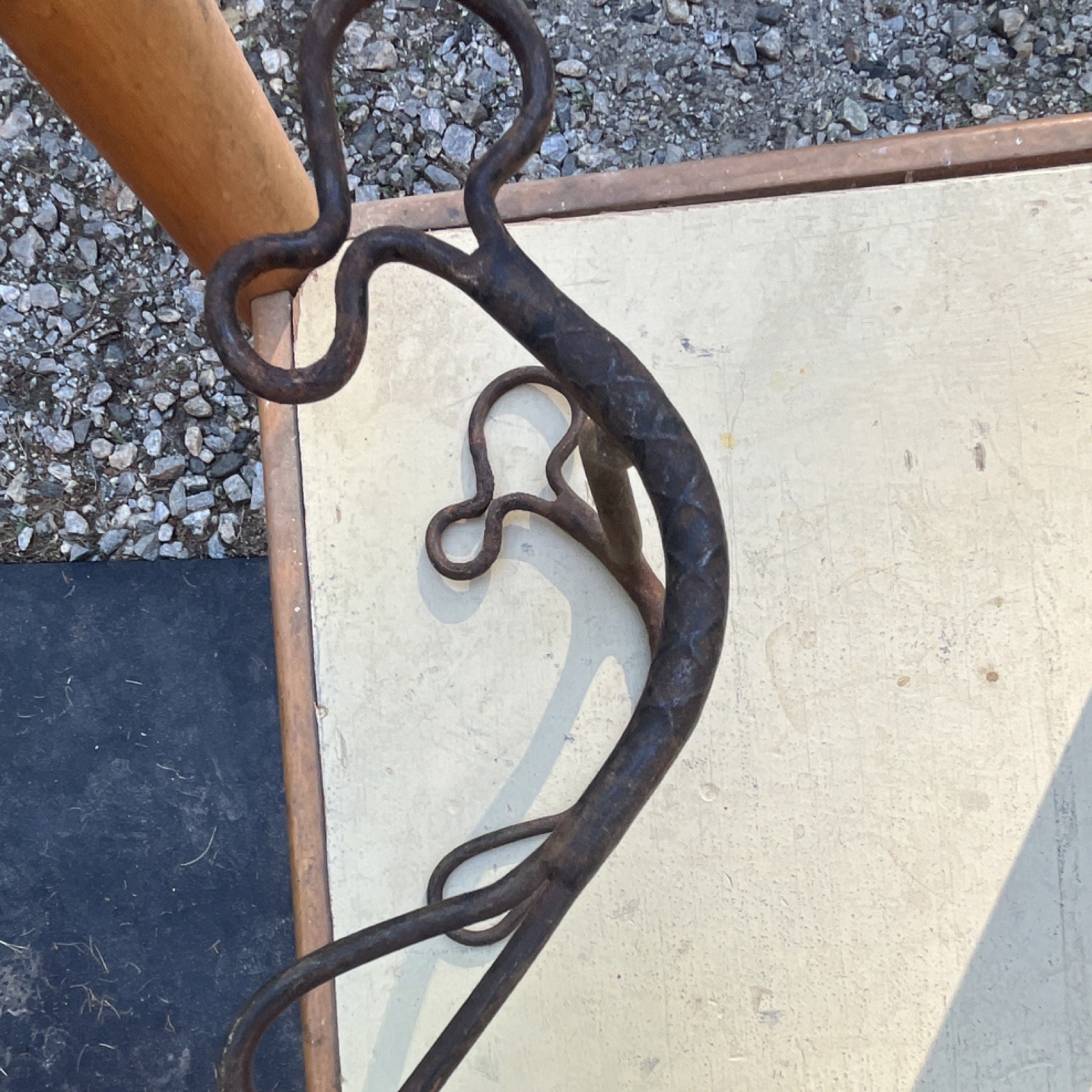 Vintage Western Port Bit; Rusty Steel Horse Bit; Equestrian Tack