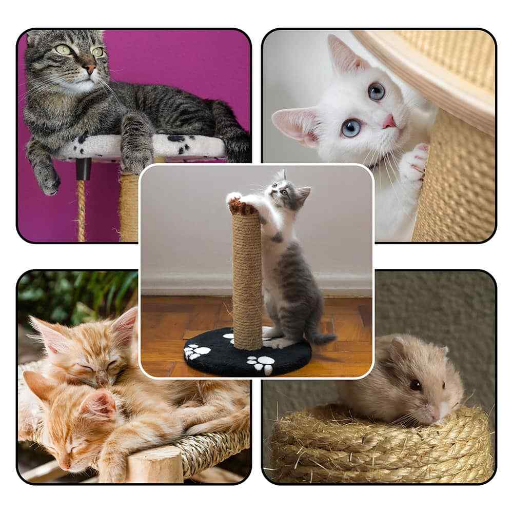 Golberg Sisal Rope, All Natural, Cat Safe 1/2 or 1/4 Inch 10 Feet