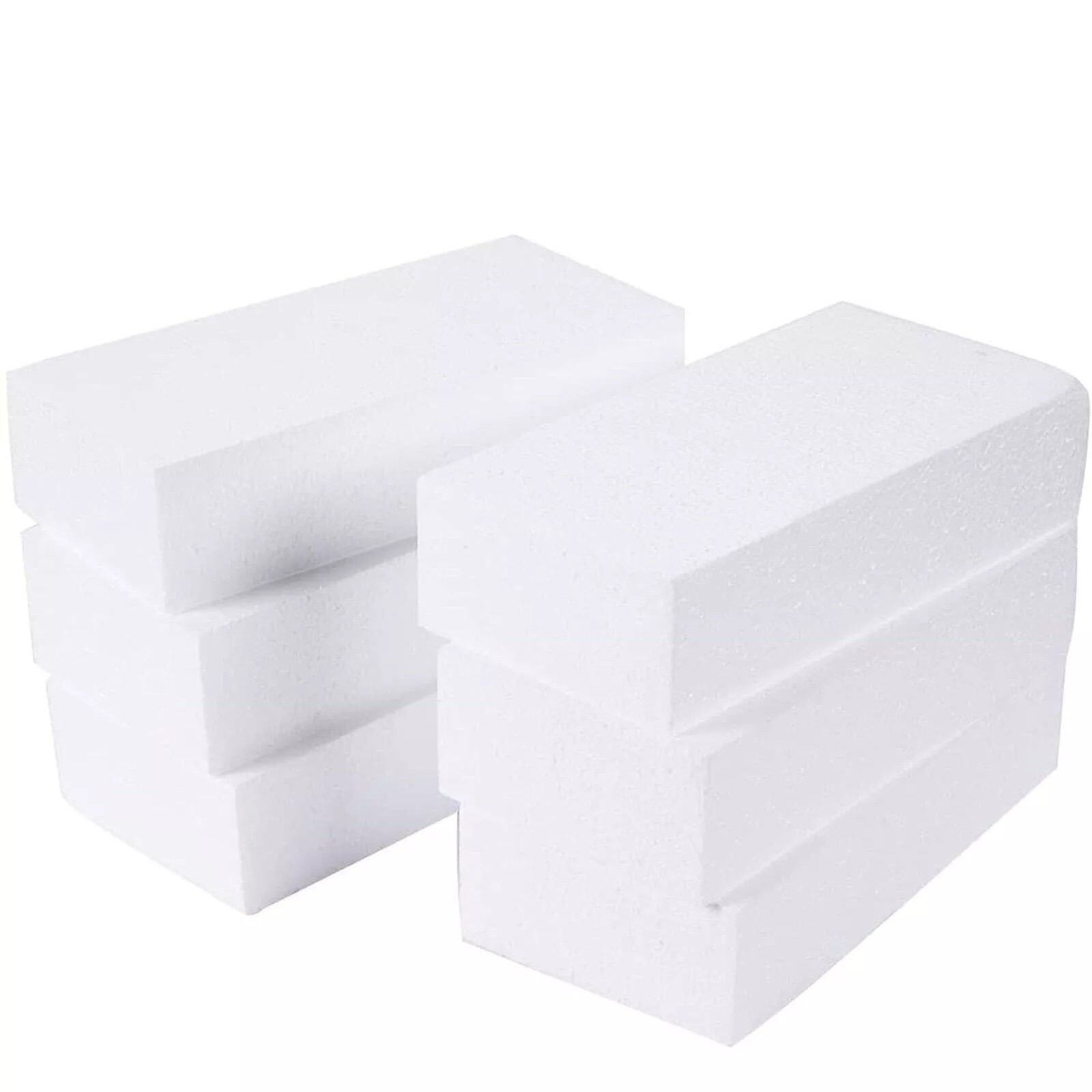 24 Pack EPS Polystyrene Foam Blocks 8x4x2 Inch for Crafts DIY Projects